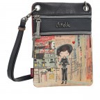 Umhängetasche City Art Mini Crossbody Bag Blau, Farbe: blau/petrol, Marke: Anekke, EAN: 8434172116504, Abmessungen in cm: 15x21x2, Bild 2 von 7