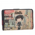 Geldbörse City Art Medium Size Wallet Blau, Farbe: blau/petrol, Marke: Anekke, EAN: 8434172118300, Abmessungen in cm: 14x10x3, Bild 2 von 12