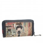 Geldbörse City Art Large Wallet Blau, Farbe: blau/petrol, Marke: Anekke, EAN: 8434172118706, Abmessungen in cm: 18x10x3, Bild 2 von 10