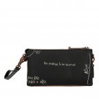 Umhängetasche / Clutch City Moments Triple Compartment Bag mit abnehmbarer Handschlaufe, Farbe: schwarz, Marke: Anekke, EAN: 8434172121300, Abmessungen in cm: 21x13x15, Bild 3 von 9