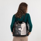 Beuteltasche / Rucksack City Moments Convertible Backpack Schwarz, Farbe: schwarz, Marke: Anekke, EAN: 8434172121409, Abmessungen in cm: 32x35x11, Bild 5 von 10