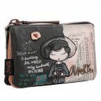 Geldbörse / Schlüsseletui City Moments Coin Purse Schwarz, Farbe: schwarz, Marke: Anekke, EAN: 8434172122307, Abmessungen in cm: 12x7x4, Bild 2 von 10