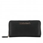 Geldbörse Divina Nero, Farbe: schwarz, Marke: Valentino Bags, EAN: 8052790466124, Abmessungen in cm: 19x10x2, Bild 1 von 4