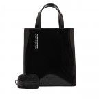 Handtasche Paper Bag Tote S Lackleder Black, Farbe: schwarz, Marke: Liebeskind Berlin, EAN: 4064657323673, Abmessungen in cm: 22x25x11.5, Bild 1 von 5
