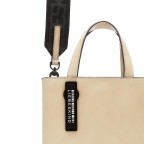 Handtasche Paper Bag Tote S Lackleder Vintage Linen, Farbe: beige, Marke: Liebeskind Berlin, EAN: 4064657323697, Abmessungen in cm: 22x25x11.5, Bild 5 von 5