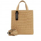 Tasche Paper Bag Tote S Kroko Vintage Linen, Farbe: beige, Marke: Liebeskind Berlin, EAN: 4064657323703, Abmessungen in cm: 22x25x12, Bild 1 von 8