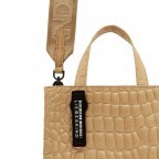Tasche Paper Bag Tote S Kroko Vintage Linen, Farbe: beige, Marke: Liebeskind Berlin, EAN: 4064657323703, Abmessungen in cm: 22x25x12, Bild 8 von 8