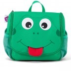 Kulturbeutel Kulturtasche für Kinder Frosch, Farbe: grün/oliv, Marke: Affenzahn, EAN: 4057081034888, Abmessungen in cm: 17x20x7, Bild 1 von 6