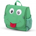 Kulturbeutel Kulturtasche für Kinder Frosch, Farbe: grün/oliv, Marke: Affenzahn, EAN: 4057081034888, Abmessungen in cm: 17x20x7, Bild 2 von 6