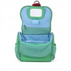 Kulturbeutel Kulturtasche für Kinder Frosch, Farbe: grün/oliv, Marke: Affenzahn, EAN: 4057081034888, Abmessungen in cm: 17x20x7, Bild 4 von 6