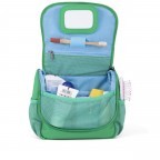 Kulturbeutel Kulturtasche für Kinder Frosch, Farbe: grün/oliv, Marke: Affenzahn, EAN: 4057081034888, Abmessungen in cm: 17x20x7, Bild 5 von 6