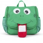 Kulturbeutel Kulturtasche für Kinder Frosch, Farbe: grün/oliv, Marke: Affenzahn, EAN: 4057081034888, Abmessungen in cm: 17x20x7, Bild 6 von 6