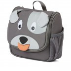 Kulturbeutel Kulturtasche für Kinder Hund, Farbe: grau, Marke: Affenzahn, EAN: 4057081039470, Abmessungen in cm: 17x20x7, Bild 2 von 6