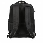 Rucksack Vectura Evo Laptop Backpack 15.6 Zoll mit USB-Anschluss und Easy-Pass-System Black, Farbe: schwarz, Marke: Samsonite, EAN: 5414847971709, Abmessungen in cm: 29x44.5x18, Bild 3 von 9