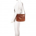 Beuteltasche Story Donna Marrone, Farbe: cognac, Marke: The Bridge, EAN: 8033748191046, Abmessungen in cm: 26x22x9, Bild 5 von 6