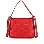 Umhängetasche Rot, Farbe: rot/weinrot, Marke: Hausfelder Manufaktur, EAN: 4065646006430, Abmessungen in cm: 27x20x11, Bild 1 von 8