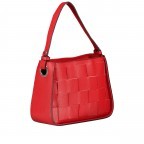 Umhängetasche Rot, Farbe: rot/weinrot, Marke: Hausfelder Manufaktur, EAN: 4065646006430, Abmessungen in cm: 27x20x11, Bild 2 von 8