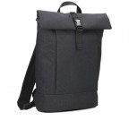 Rucksack Benno BE250 erweiterbar auf 18 Liter Night, Farbe: schwarz, Marke: Zwei, EAN: 4250257920132, Bild 2 von 7