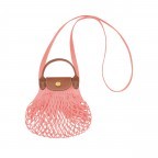 Umhängetasche Le Pliage Filet XS Pink, Farbe: rosa/pink, Marke: Longchamp, EAN: 3597922164202, Abmessungen in cm: 17x18x1, Bild 1 von 4