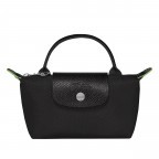 Kosmetiktasche Le Pliage Green Pochette Schwarz, Farbe: schwarz, Marke: Longchamp, EAN: 3597922144501, Abmessungen in cm: 17x10x5.5, Bild 1 von 6