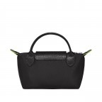Kosmetiktasche Le Pliage Green Pochette Schwarz, Farbe: schwarz, Marke: Longchamp, EAN: 3597922144501, Abmessungen in cm: 17x10x5.5, Bild 3 von 6