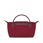 Kosmetiktasche Le Pliage Green Pochette Rot, Farbe: rot/weinrot, Marke: Longchamp, EAN: 3597922144549, Abmessungen in cm: 17x10x5.5, Bild 3 von 6
