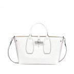 Handtasche Roseau Croco Handtasche M Weiß, Farbe: weiß, Marke: Longchamp, EAN: 3597922155903, Abmessungen in cm: 30x23.5x12, Bild 2 von 5