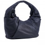 Beuteltasche Soft Volume Greta Silky Leather Midnight Blue, Farbe: blau/petrol, Marke: Les Visionnaires, EAN: 4260711670121, Abmessungen in cm: 51x48x20, Bild 2 von 7