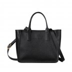 Handtasche Le Foulonné Schwarz, Farbe: schwarz, Marke: Longchamp, EAN: 3597922154722, Abmessungen in cm: 27x22x14, Bild 1 von 5