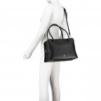 Handtasche Milano Handbag L Black, Farbe: schwarz, Marke: AIGNER, EAN: 4055539418969, Abmessungen in cm: 37x24x16, Bild 6 von 7
