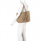 Shopper Eco Brenton Bag in Bag Latte Logo, Farbe: cognac, Marke: Guess, EAN: 0190231688242, Abmessungen in cm: 36x27x13, Bild 5 von 12