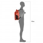 Fahrradtasche / Rucksack Vario Volumen 26 Liter Rooibos, Farbe: rot/weinrot, Marke: Ortlieb, EAN: 4013051054430, Abmessungen in cm: 31x47x22, Bild 9 von 20