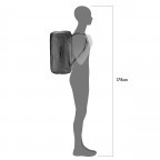 Reisetasche Metrosphere Duffle Volumen 40 Liter Black Embossed, Farbe: schwarz, Marke: Ortlieb, EAN: 4013051053983, Abmessungen in cm: 53x22x31, Bild 6 von 11