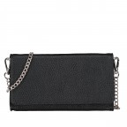 Clutch / Geldbörse mit Schulterkette Schwarz, Farbe: schwarz, Marke: Hausfelder Manufaktur, EAN: 4065646008700, Abmessungen in cm: 19x11x2, Bild 1 von 6