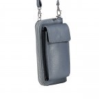 Handytasche Dollaro mit Schulterriemen Mittelblau, Farbe: blau/petrol, Marke: Hausfelder Manufaktur, EAN: 4065646008779, Abmessungen in cm: 11x20x4.5, Bild 2 von 6