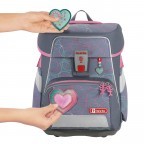 Schulranzen Space Set 5-teilig Glitter Heart, Farbe: grau, Marke: Step by Step, EAN: 4047443460691, Abmessungen in cm: 28x37x20, Bild 3 von 7