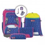 Schulranzen Giant Set 5-teilig Happy Dolphins, Farbe: rosa/pink, Marke: Step by Step, EAN: 4047443443465, Abmessungen in cm: 28x44x21, Bild 1 von 13
