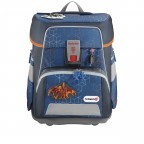 Schulranzen Space Schleich® Limited Edition Set 5-teilig Lava Dragon, Farbe: blau/petrol, Marke: Step by Step, EAN: 4047443407894, Abmessungen in cm: 28x37x20, Bild 2 von 12