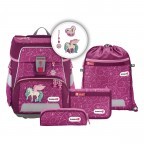 Schulranzen Space Schleich® Limited Edition Set 5-teilig Blütenpegasus, Farbe: rot/weinrot, Marke: Step by Step, EAN: 4047443464996, Abmessungen in cm: 28x37x20, Bild 1 von 12