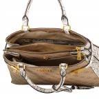 Handtasche Zadie Latte Logo Python, Farbe: beige, Marke: Guess, EAN: 0190231565383, Abmessungen in cm: 33.5x25.5x12.5, Bild 7 von 7