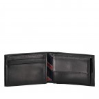 Geldbörse Eton Mini Credit Card Flap and Coin Pocket Black, Farbe: schwarz, Marke: Tommy Hilfiger, EAN: 8718937965744, Abmessungen in cm: 11x7x3, Bild 3 von 5