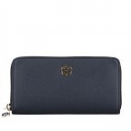 Geldbörse Honey Large Wallet with Zip Around Tommy Navy, Farbe: blau/petrol, Marke: Tommy Hilfiger, EAN: 8719255857032, Abmessungen in cm: 19x10x2.5, Bild 1 von 3