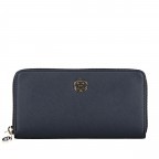 Geldbörse Honey Large Wallet with Zip Around Tommy Navy, Farbe: blau/petrol, Marke: Tommy Hilfiger, EAN: 8719255857032, Abmessungen in cm: 19x10x2.5, Bild 1 von 3