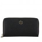 Geldbörse Honey Large Wallet with Zip Around Black, Farbe: schwarz, Marke: Tommy Hilfiger, EAN: 8719255857049, Abmessungen in cm: 19x10x2.5, Bild 1 von 3