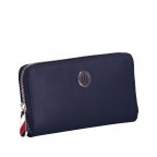 Geldbörse Poppy Large Wallet Zip Around Tommy Navy, Farbe: blau/petrol, Marke: Tommy Hilfiger, EAN: 8720114065611, Abmessungen in cm: 19x10.5x3, Bild 2 von 4