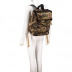 Rucksack Vice mit Tablet- und Laptopfach Camouflage, Farbe: taupe/khaki, Marke: Guess, EAN: 7628067764098, Abmessungen in cm: 30x45x16, Bild 4 von 6