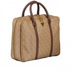 Aktentasche Vezzola mit Laptopfach 15 Zoll Beige Brown, Farbe: beige, Marke: Guess, EAN: 7628067764166, Abmessungen in cm: 39x28x10, Bild 2 von 8