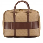 Aktentasche Vezzola mit Laptopfach 15 Zoll Beige Brown, Farbe: beige, Marke: Guess, EAN: 7628067764166, Abmessungen in cm: 39x28x10, Bild 3 von 8