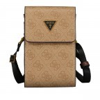 Handytasche Vezzola Beige Brown, Farbe: beige, Marke: Guess, EAN: 7628067764272, Abmessungen in cm: 11x17x4, Bild 1 von 6