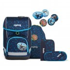 Schulranzen Cubo Lumi Edition Set 5-teilig Modell 2022 TiefseetauchBär, Farbe: blau/petrol, Marke: Ergobag, EAN: 4057081119615, Abmessungen in cm: 25x40x20, Bild 1 von 7